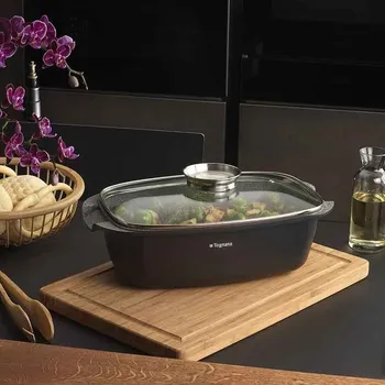 Hrnec TOGNANA Ambiziosa 5,5 l - hliníkový hrnec s poklicí a kryty na držadla