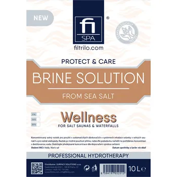 Fi SPA Brine solution solný roztok pro solné sauny a vodopády z mořské soli 20% 10L