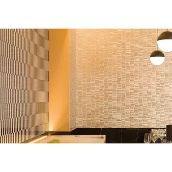 Dlažba GRESPANIA Mozaiky mix materiálů ADA17 32,7 cm x 30 cm zlatá 1 ks