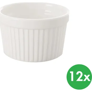 Talíř B2B Partner Miska zapékací, pr. 9 cm, v. 5,5 cm, porcelán, bílá, 12 ks