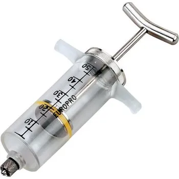 Injekční stříkačka Nylonová aplikační stříkačka s kovovým držadlem - 30 ml