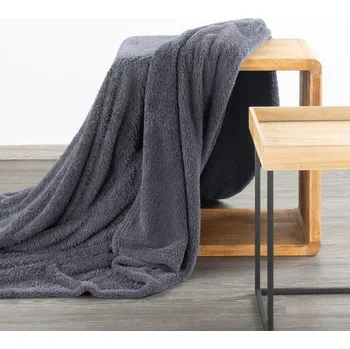 deka Přehoz na křeslo - sedačku LOREN šedá 70x160 cm Mybesthome