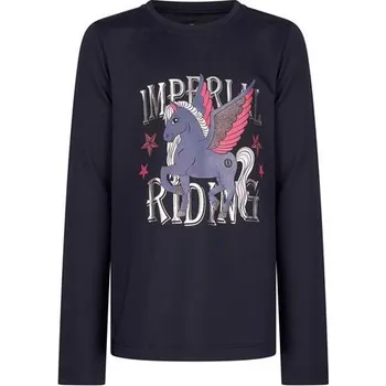 Vybavení pro jezdce Dětské triko Imperial Riding Bobby, modré Unicorn - vel. 152