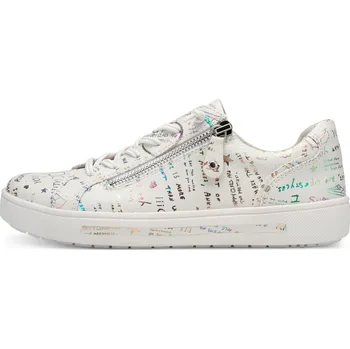 Dámské polobotky JANA SHOES NĚMECKO Boty Jana 660 bílé s potiskem dámské polobotky Velikost: 37