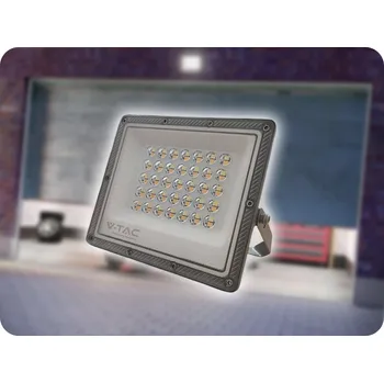 LED REFLEKTOR 30W, 2350LM, IP65, CCT, ZMĚNA BARVY 3000K/4000K/6500K, ŠEDÝ