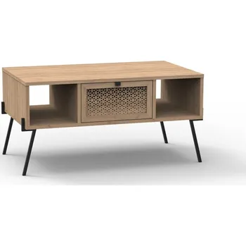 Konferenční stolek Konferenční stolek v dekoru dubu v přírodní barvě 60x100 cm Evan – Marckeric ID_1597722