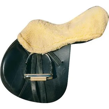 Jezdectví Návlek na posedlí, umělý beránek - béžový