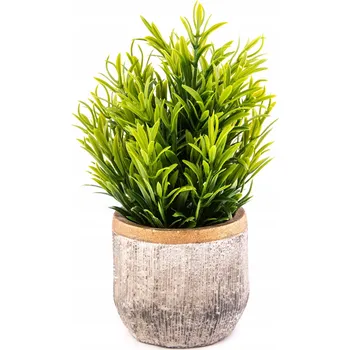 umělá květina Tráva v Květináči Umělá Rostlina 18 cm