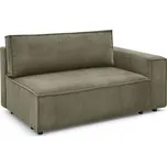 Světle zelený manšestrový modul pohovky, pravý roh Nihad modular – Bobochic Paris ID_1594124