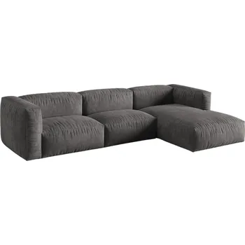 Pohovka Micadoni Sametová rohová pohovka Martina 330 cm, pravá