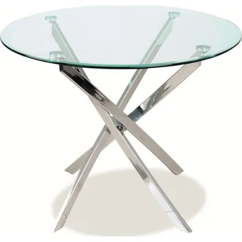 Jídelní stůl Stůl jídelní sklo/chrom 72x90 AGIS