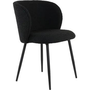 Jídelní židle Černé čalouněné jídelní křeslo Elyna – Light & Living ID_1465790