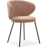 Světle růžová čalouněná jídelní křesla v sadě 2 ks Rush – Marckeric ID_1695644