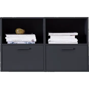 Komoda Černá nástěnná komoda se 2 dvířky Keep by Hammel ID_1427729