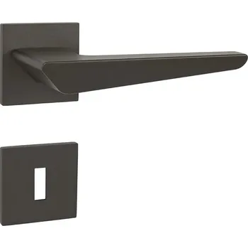 Dveřní kování TI - TIGA - HR 4154Q 5S rozety BBQ, klika/klika T - Titan (141)