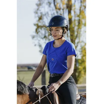 Dětské triko Equitheme Claire, královsky modré - 8 let