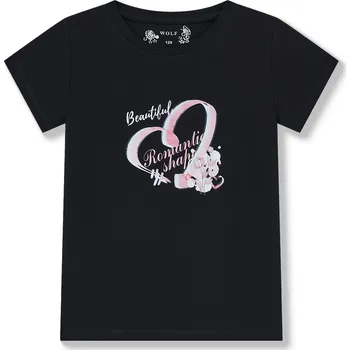 Dívčí tričko Dívčí tričko - Wolf S2511B, černá Barva: Černá, Velikost: 128