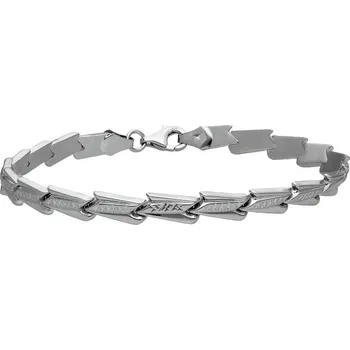 Náramek Zlaton Náramek bílé zlato s vzorem vel.19 4.5g O19112400722