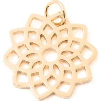 Přívěsek EU Přívěsek květ života 16mm chirurgická ocel rose gold