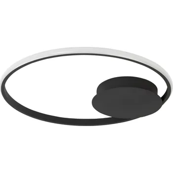 Černé kovové stropní LED světlo Nova Luce Fuline 50 cm