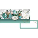 Obálka na peníze vánoční, 88-047, dárky a baňky