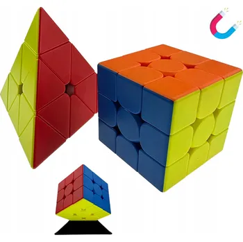 Hlavolam SADA Magnetická kostka 3x3 Pyramida Pyraminx