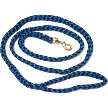 Vodítko pro psa Pletené vodítko ManMat, 2,5 m - černo-modré