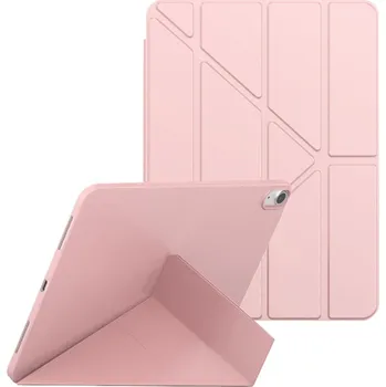 Pouzdro na mobilní telefon Pouzdro pro Apple iPad 10 (10,9") / 11 (11") - origami stojánek - umělá kůže - Rose Gold růžové