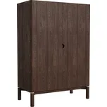 Tmavě hnědá skříňka v dekoru dubu 90x130 cm Arun – Unique Furniture ID_1687094