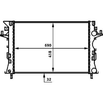 Chladič motoru Chladič, chlazení motoru MAHLE CR 461 000S