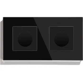 vypínač MECHANICKÝ OTOČNÝ STMÍVAČ SKLENĚNÝ DVOJITÝ VYPÍNAČ