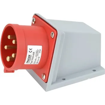 Elektrická zásuvka Tracon TICS-525 Nástěnná průmyslová přívodka 32A, 400V, 3P+N+E, 6h, IP44 (Tracon TICS-525)