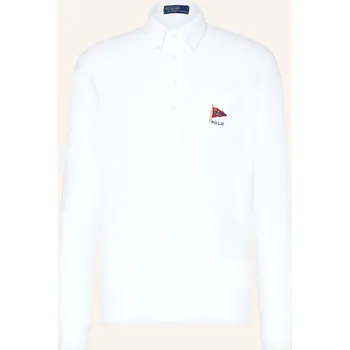 Pánská košile Polo Ralph Lauren Pánská Polokošile Z Piké, bílá, XL