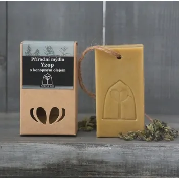 Mýdlo Růžový květ Přírodní konopné mýdlo Yzop 75 g