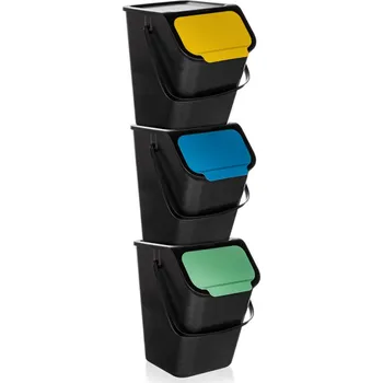 Odpadkový koš Sada odpadkových košů (3 ks) Bini, 25 l