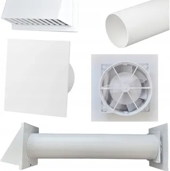 Domácí ventilátor SADA KOUPELNOVÝ VENTILÁTOR 100 s Čidlem Vlhkosti