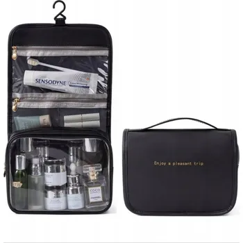 Kosmetická taška ECARLA rozkládací kosmetická taštička, rozměry 25x21x9 cm, černá KS104WZ1