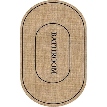 Koupelnová předložka Hnědá koupelnová předložka 60x90 cm Jute Look – Mila Home ID_1654144