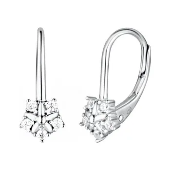 Náušnice Stříbrné naušnice se zirkony STNAU1968F