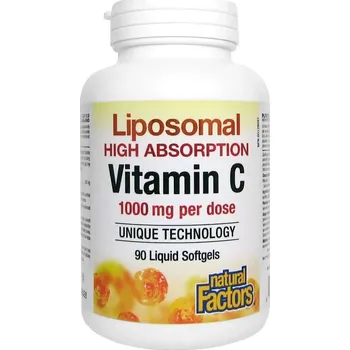 Natural Factors - Lipozomální vitamín C 1000mg - 90 tekutých měkkých kapslí