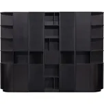 Černá modulární knihovna z borovicového dřeva 276x210 cm Finca – WOOOD ID_1661274