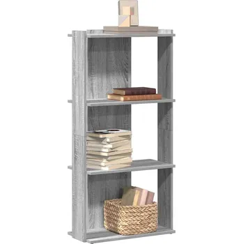 Knihovna vidaXL Knihovna se 3 policemi 60 x 30 x 120 cm kompozit [860265] Barva: šedá sonoma