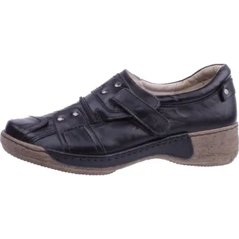 Dámské polobotky OBUV JANA ČR Boty JANA 226 černé dámské kožené polobotky Velikost: 42