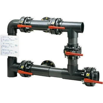 Bazénová filtrace Behncke soustava ventilů 5-ti cestné DN100 manuální