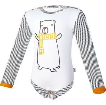 Little Angel Body smyk DR pruh Outlast® - bílá medvěd/pruh bíločerný Velikost: 86