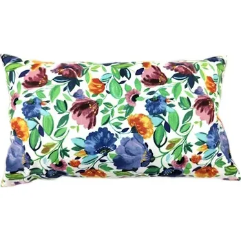 Dekorativní polštářek Dekorační polštář barevné kvítí 20 x 35 cm | RTex