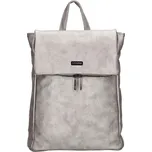 Stříbrný elegantní kožený batoh "Noire"