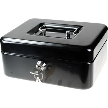 Pokladnička Pokladnička, uzamykatelná, 250x180x90mm, 1ks