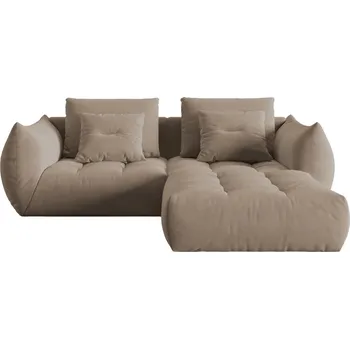 Pohovka Micadoni Sametová rohová pohovka Bloom 232 cm, levá/pravá