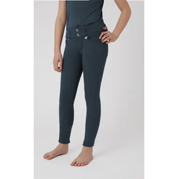 Jezdecké kalhoty Dětské rajtky Horze Tara, šedo-modré - vel. 150